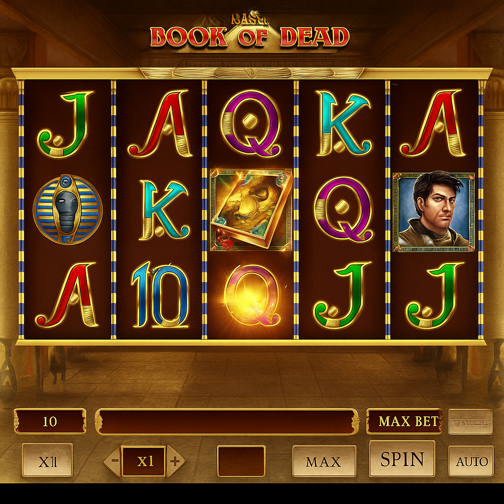 Vulkan Vegas - Book of Dead Slot Game